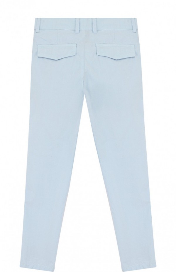 Хлопковые брюки прямого кроя