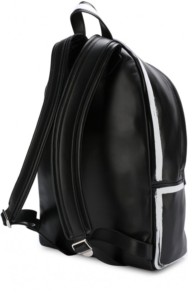 Кожаный рюкзак с логотипом бренда