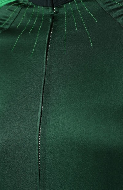 Бомбер на молнии с воротником-стойкой 1